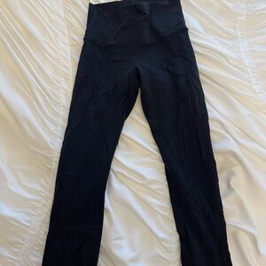 Lulu leggings black shorter length